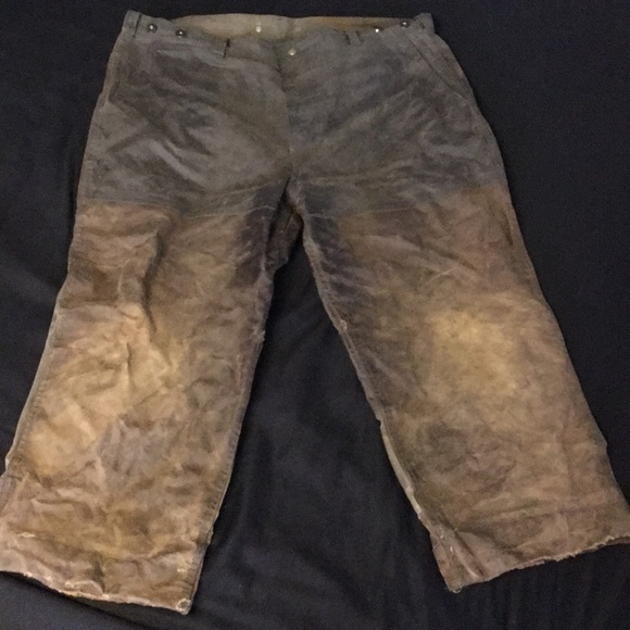 Filson oil finish single tin pants review